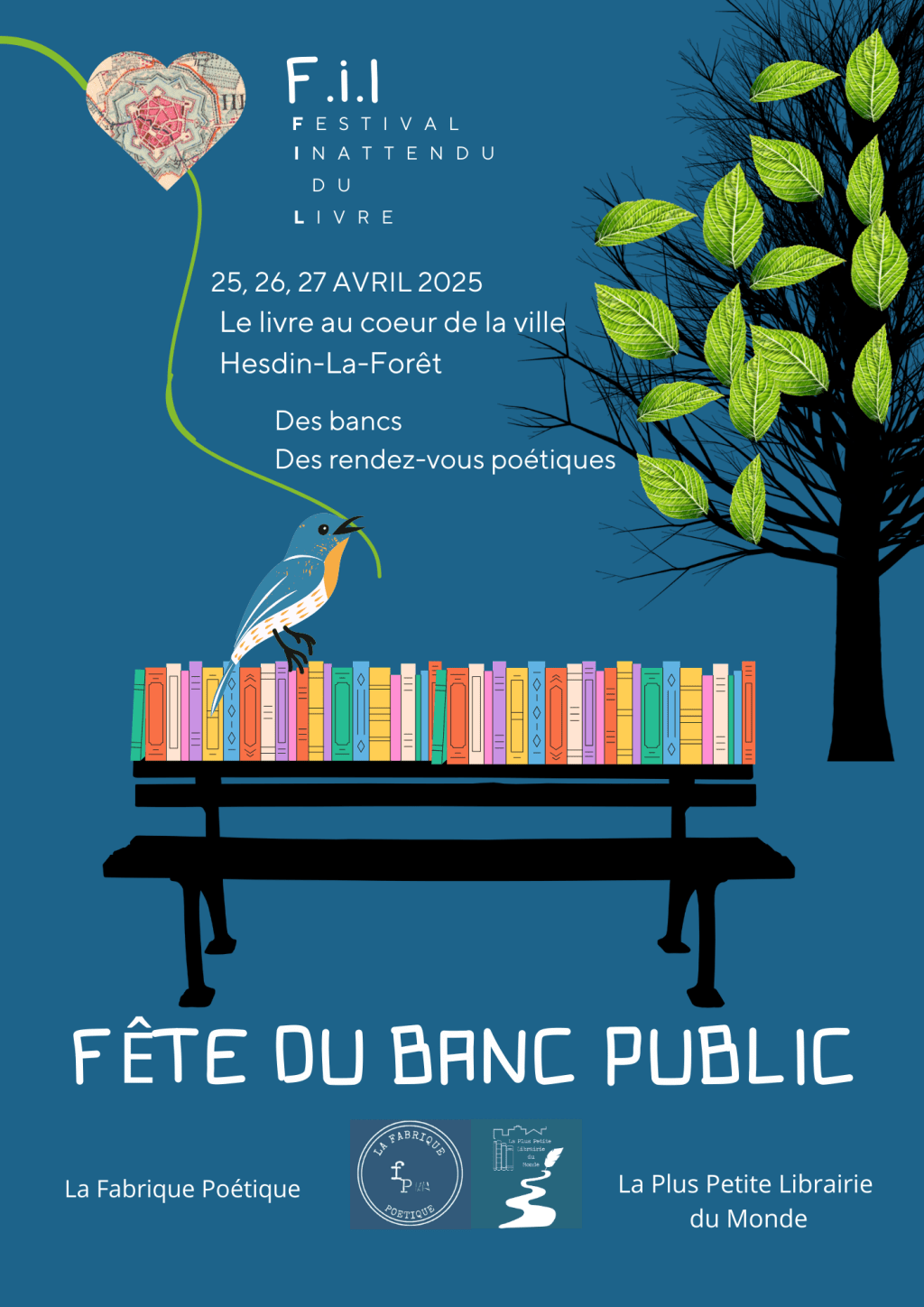 La fête des bancs publics – Festival inattendu du livre Hesdin-la-forêt